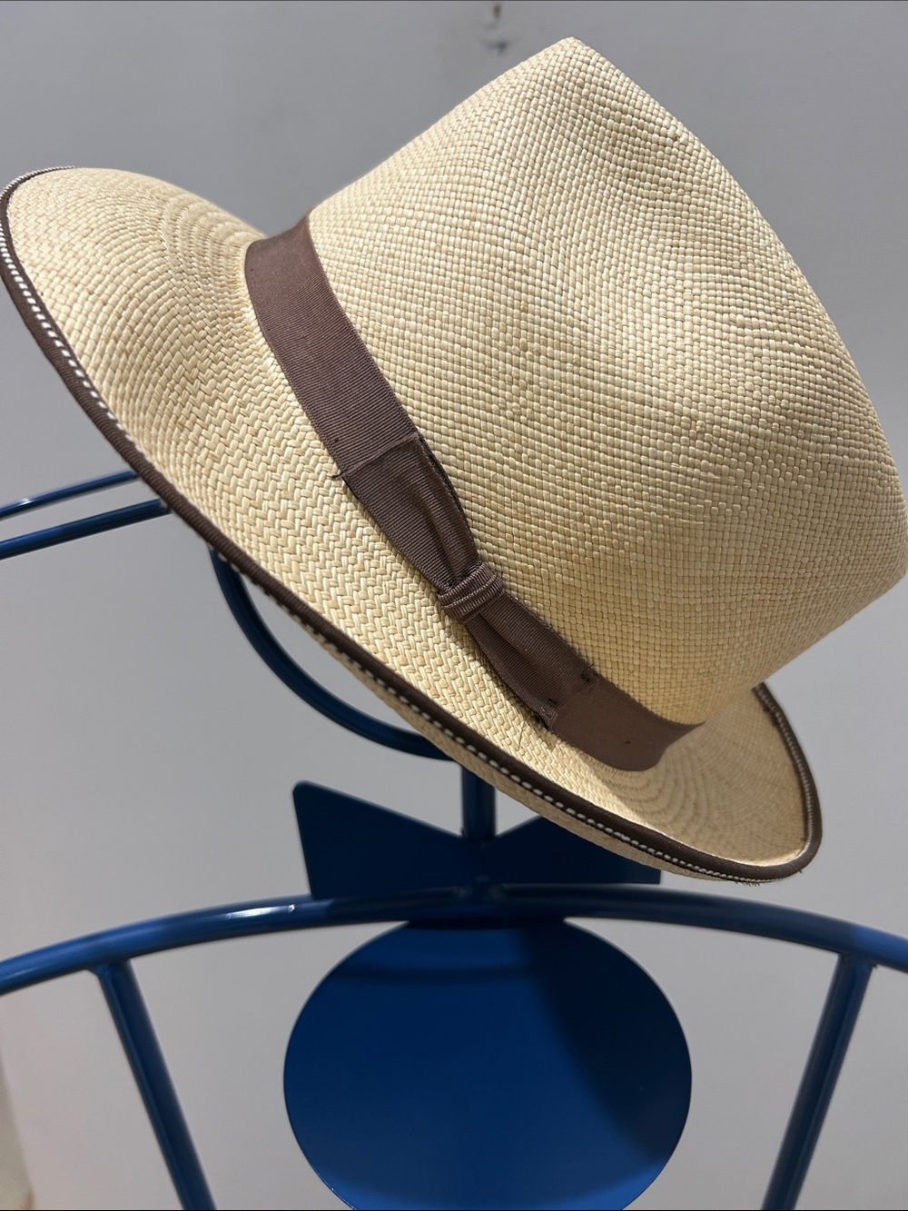 Stetson Men's Straw Fedora Hat with Brown Band - Brooks Brothers.